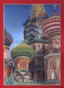 Moscow Painting - Red Square by Liz Konstantinov Moscow Painting - Red Square by Liz Konstantinov