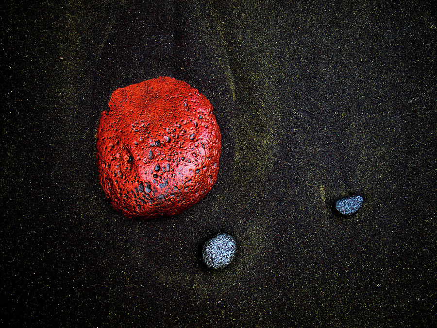 Red Stone at Pololu Valley Photograph by Christopher Johnson