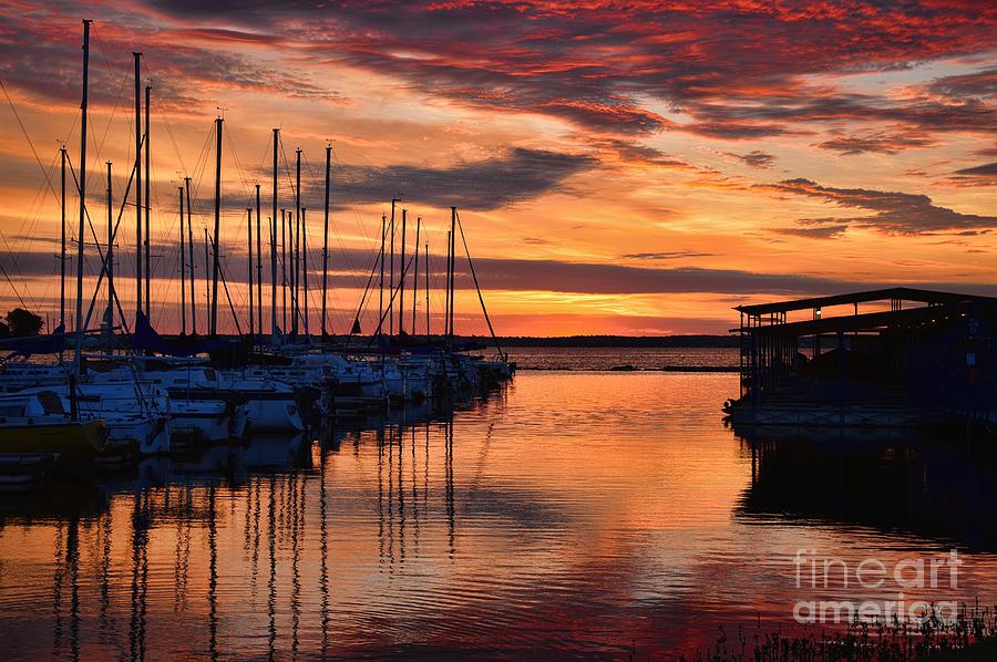 Red  Sunrise Photograph by Diana Mary Sharpton