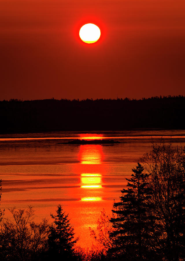 Red Sunrise Photograph by Irwin Barrett