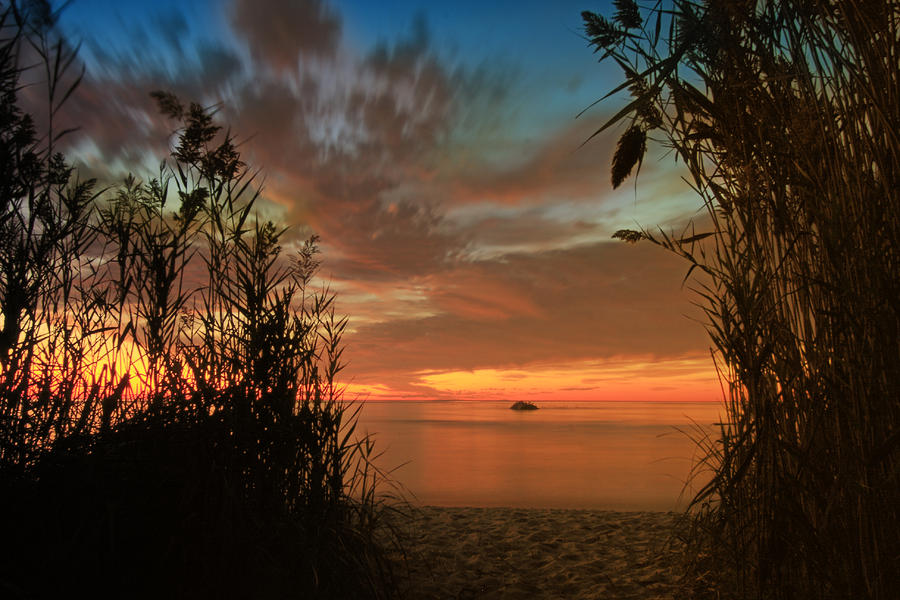 Red Sunset Photograph by Darius Aniunas