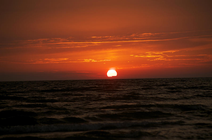 Sunset Photograph - Red Sunset by Elaine Mikkelstrup