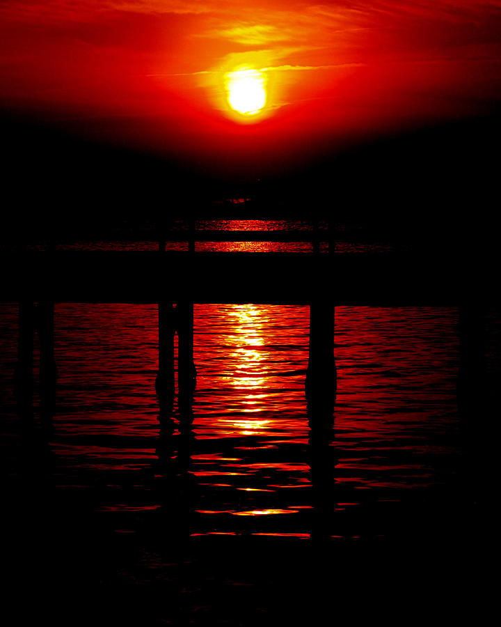 Red Sunset Photograph by James Granberry