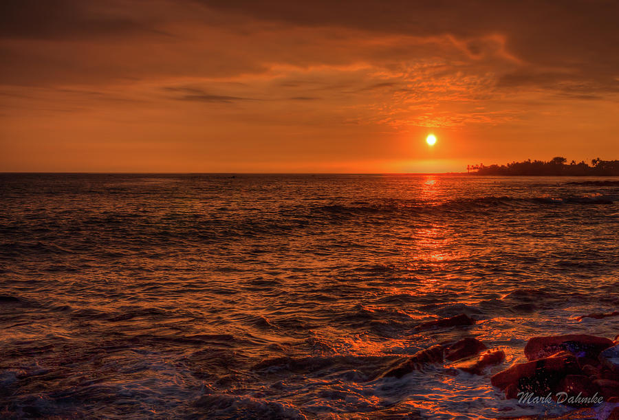 Red Sunset Photograph by Mark Dahmke