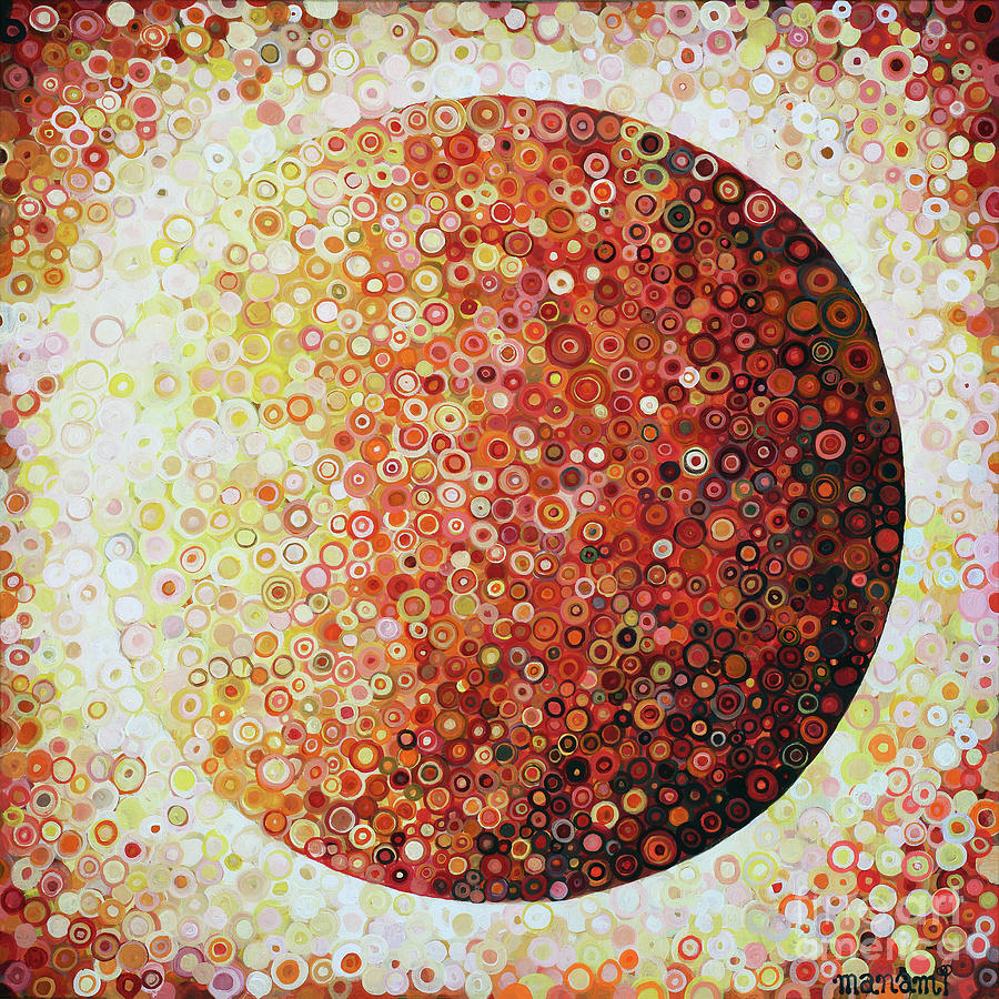 Harvest Moon Painting by Manami Lingerfelt
