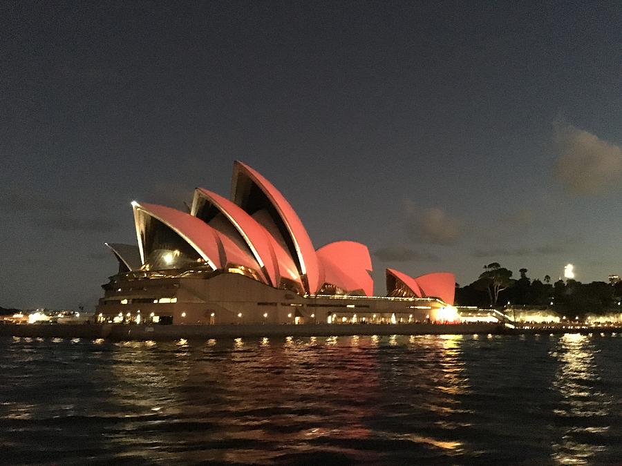 Red Sydney Opera House Photograph by Sandy Taylor