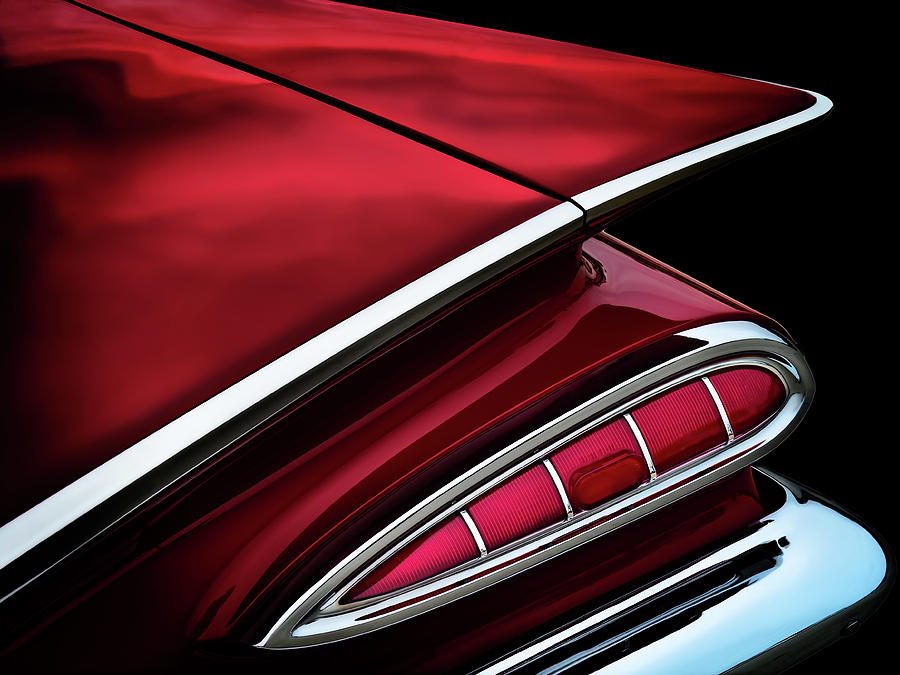Transportation Digital Art - Red Tail Impala Vintage 59 by Douglas Pittman