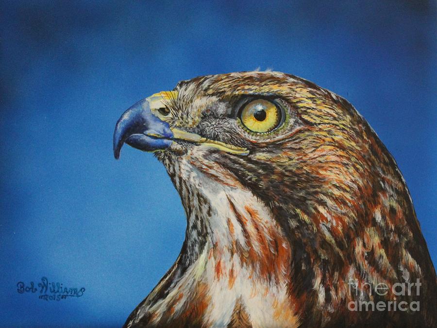 Hawk Painting - Red-Tailed Hawk......Honor by Bob Williams