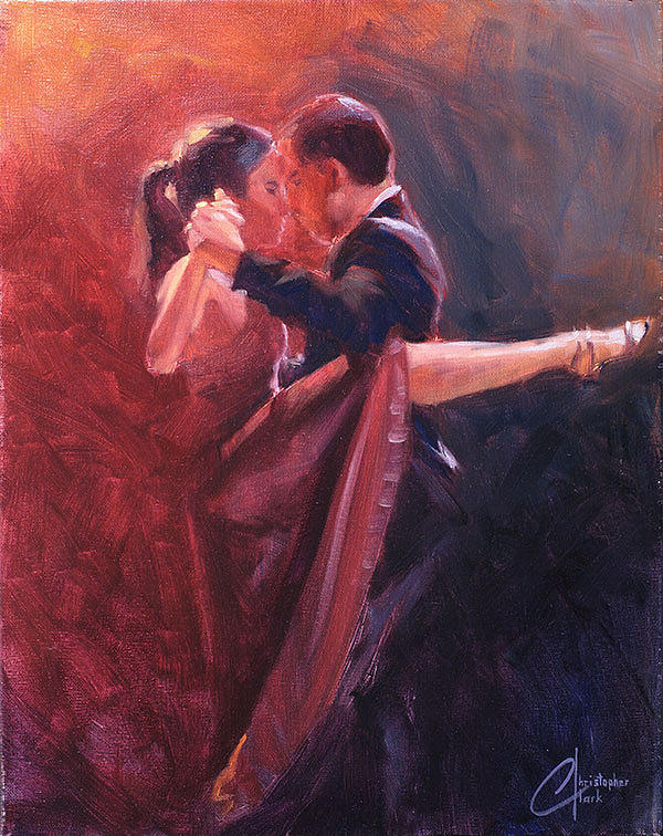 Red Tango Painting by Christopher Clark - Fine Art America