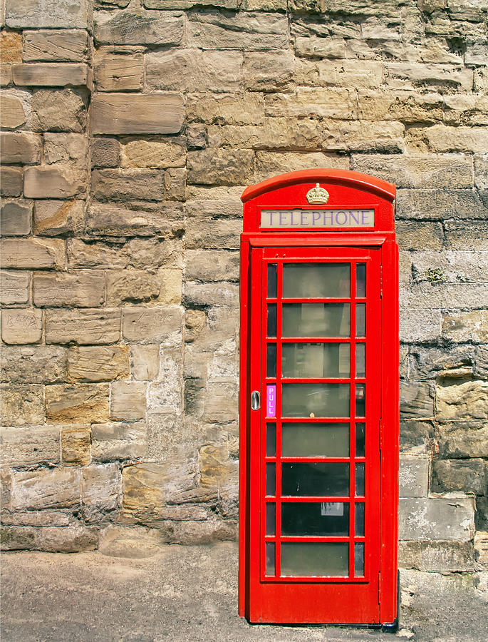 Architecture Photograph - Red Telephone Booth by Georgia Clare