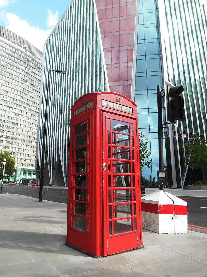 Red Telephone Booth London City Photograph