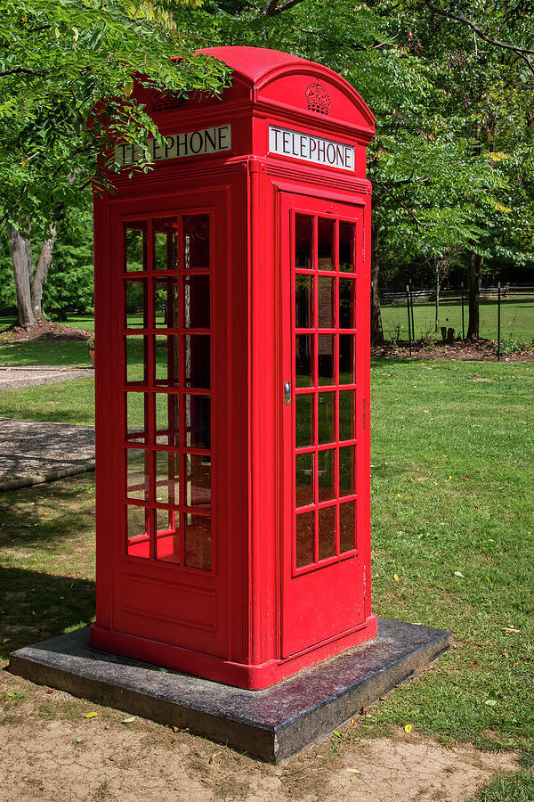 Phone Booth Photograph - Red Telephone Box by Guy Whiteley