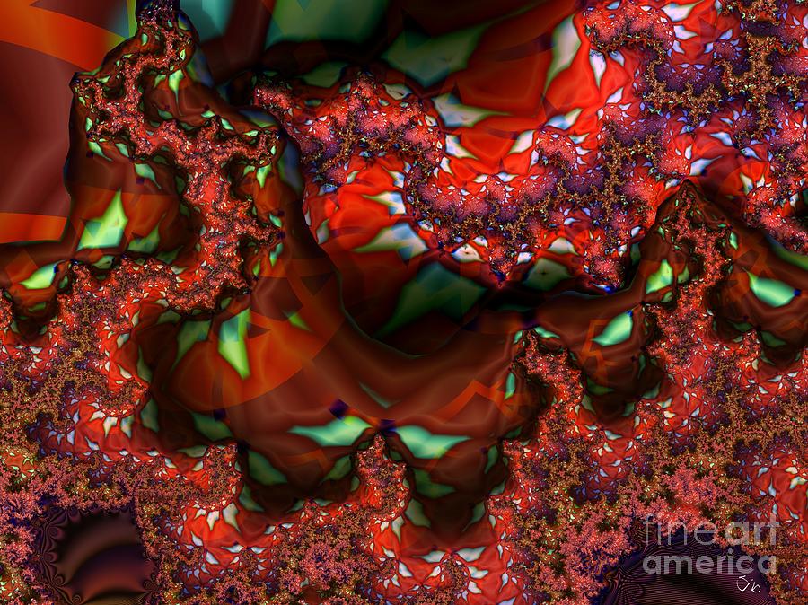 Berry Digital Art - Red Thread by Ron Bissett Berry Digital Art - Red Thread by Ron Bissett