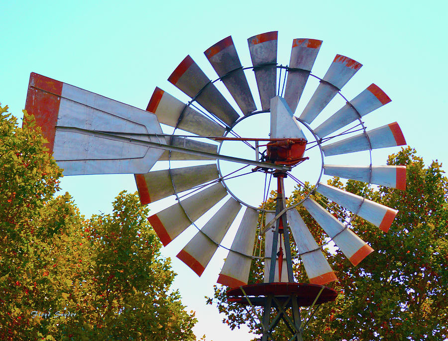 Red Tipped Windmill Photograph by Floyd Snyder