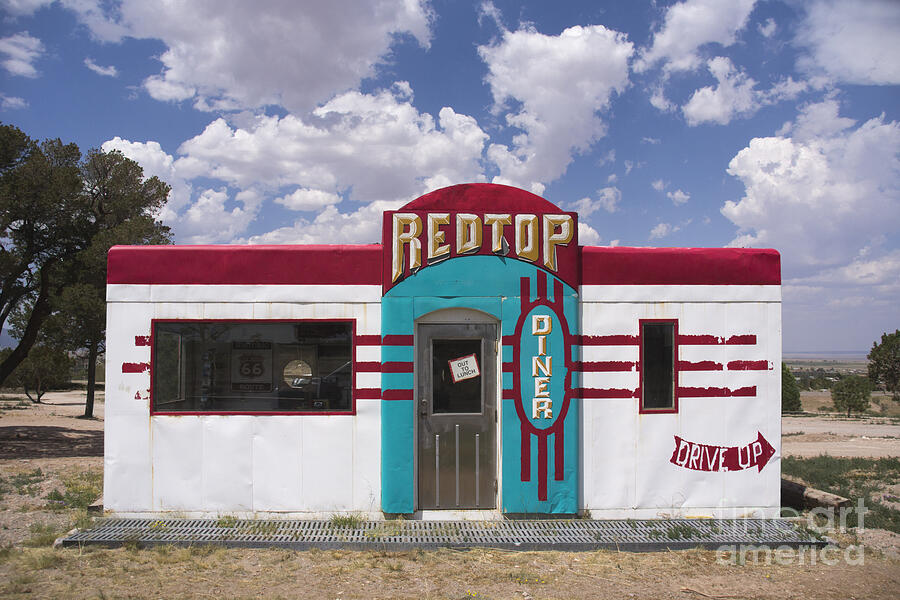 Red Top Diner on Route 66 Photograph by Priscilla Burgers