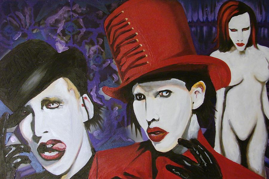 Red Tophat Painting by Lorinda Fore