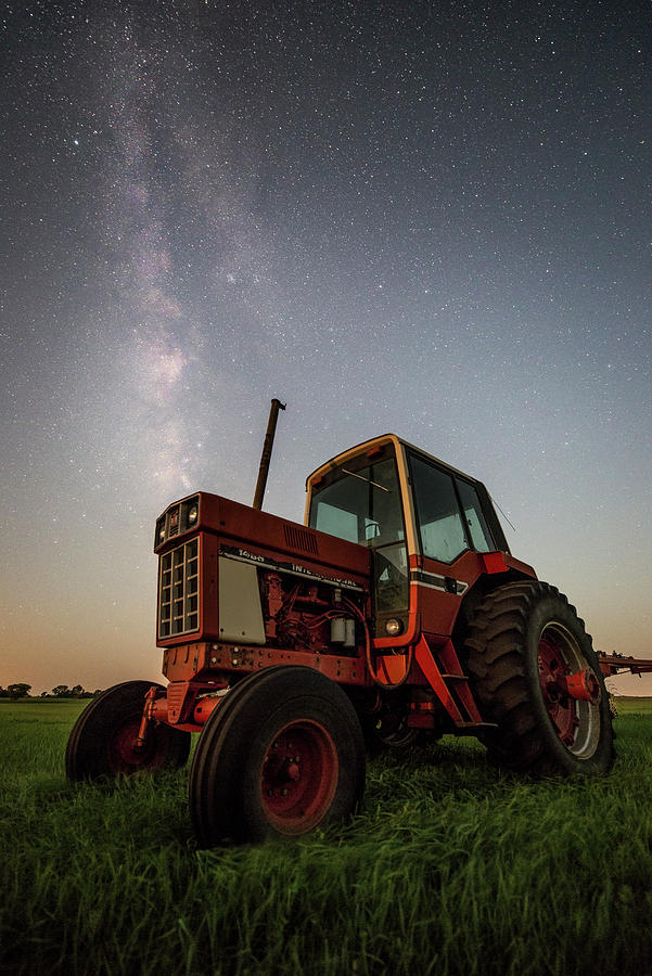 Red Tractor Photograph by Aaron J Groen