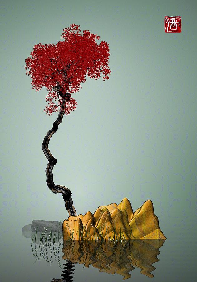 Red Tree Digital Art
