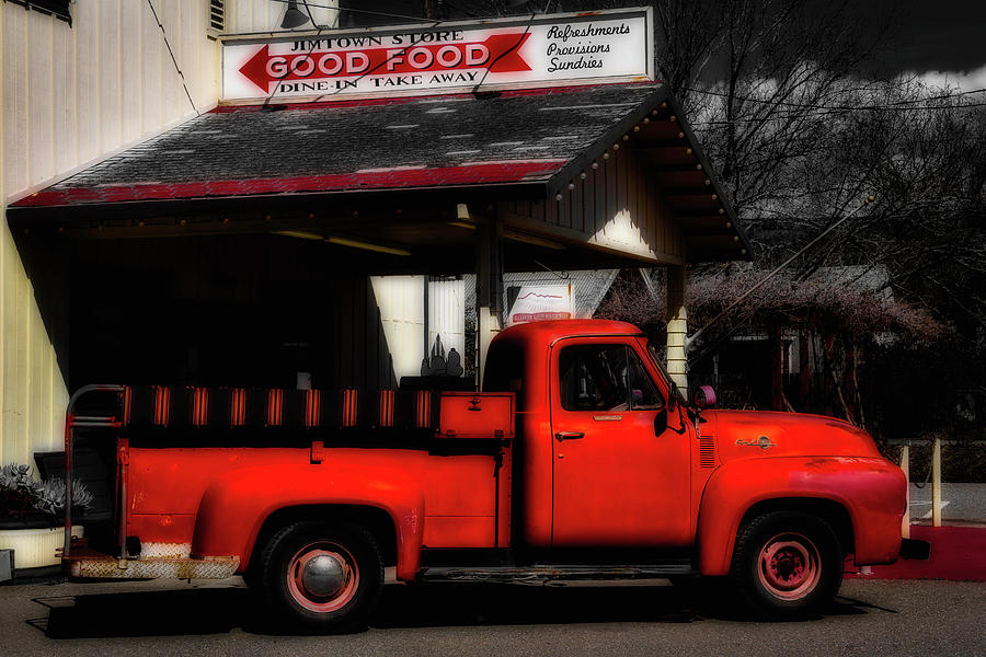 Red Truck Jimtown Store Photograph by Garry Gay