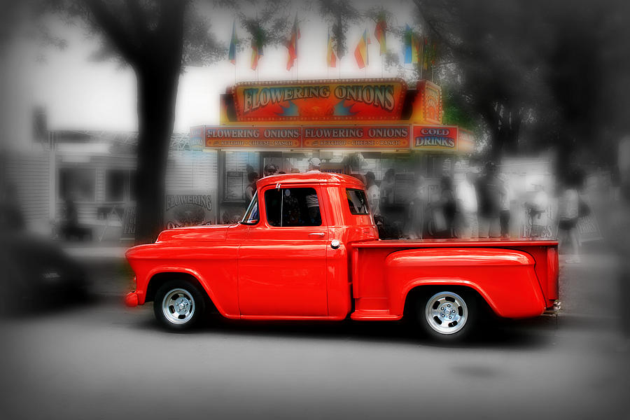 Red Truck Photograph by Perry Webster