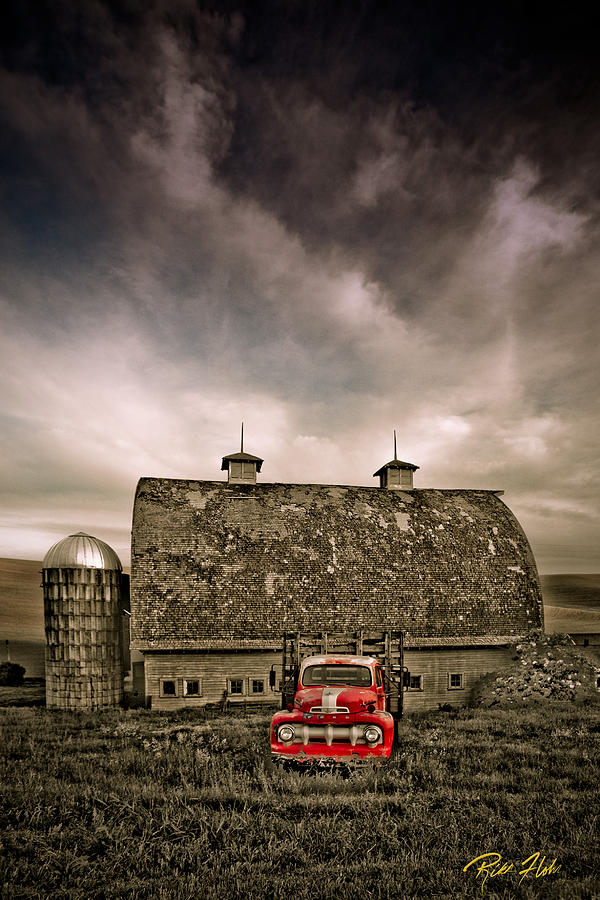 Red Truck  Photograph by Rikk Flohr