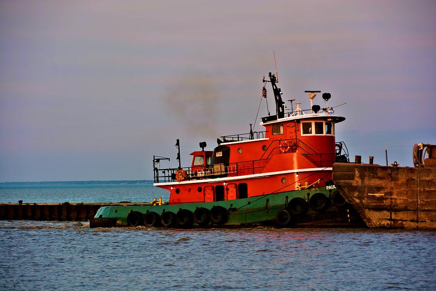 Red Tug Boat Photograph by Richard Jenkins