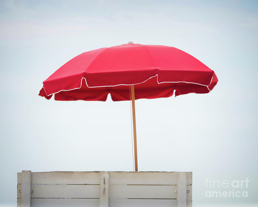 Red Umbrella Photograph