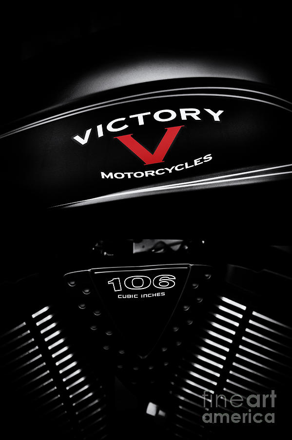 Motorcycle Photograph - Red V by Tim Gainey