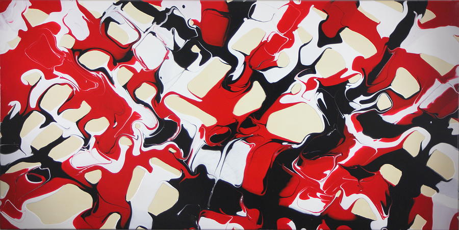 Red Velocity Painting by Madeleine Arnett