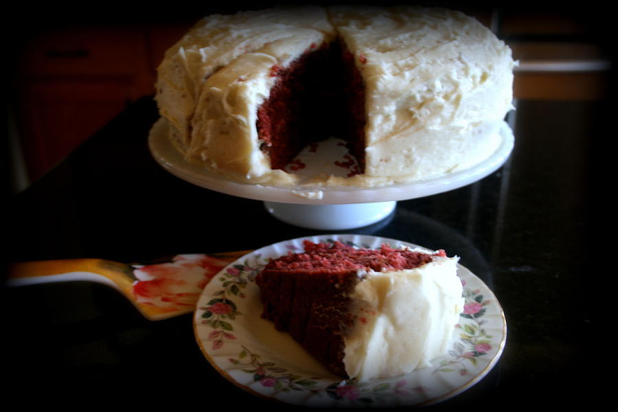 Cake Photograph - Red Velvet Cake by Kay Novy