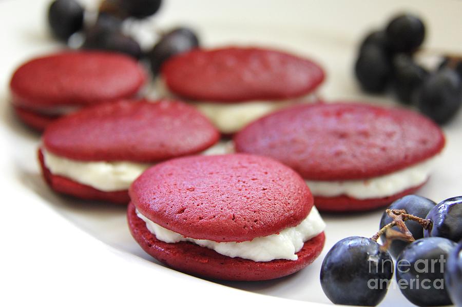 Red Velvet Whoopie Pie  Photograph by Suzanne Oesterling