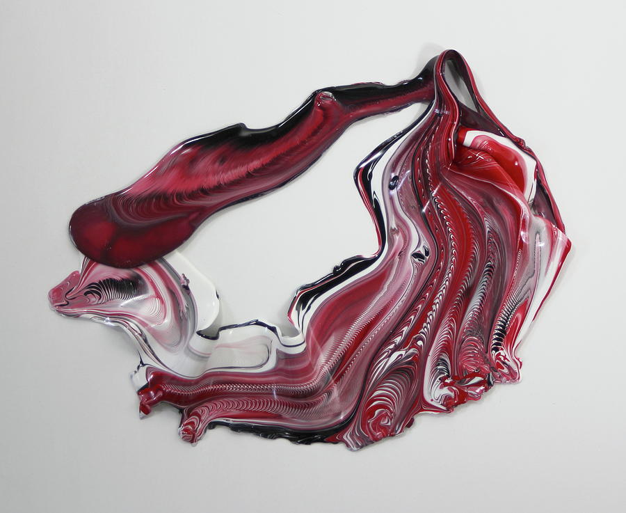 Red Vibe Painting by Madeleine Arnett