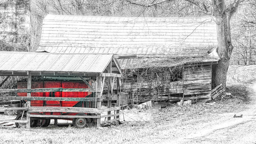 Red Wagon Photograph by Dennis Baswell