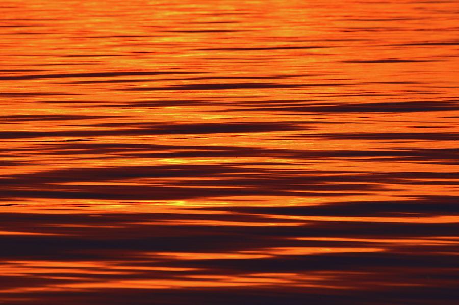 Red Waves At Sunset  Photograph by Lyle Crump