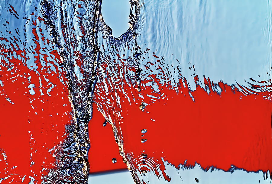 Red Wet and Blue 2  Photograph by Bob Orsillo