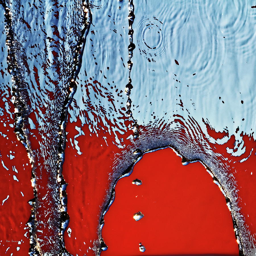 Red  Wet And Blue Photograph by Bob Orsillo