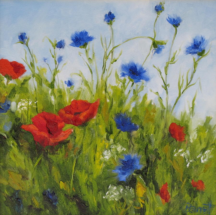 Red White and Blue Painting by Barrett Edwards