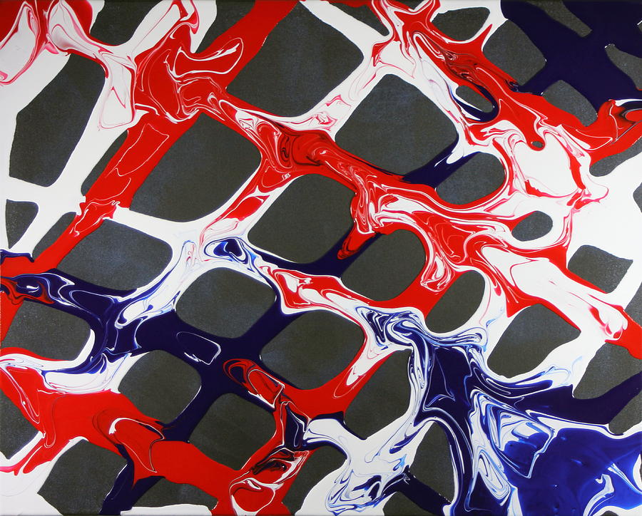 Red, White and Blue Painting by Madeleine Arnett