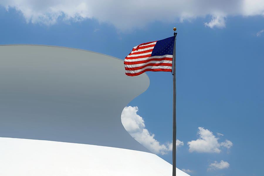 Red White and Blue - McDonnell Planetarium Photograph by Nikolyn McDonald