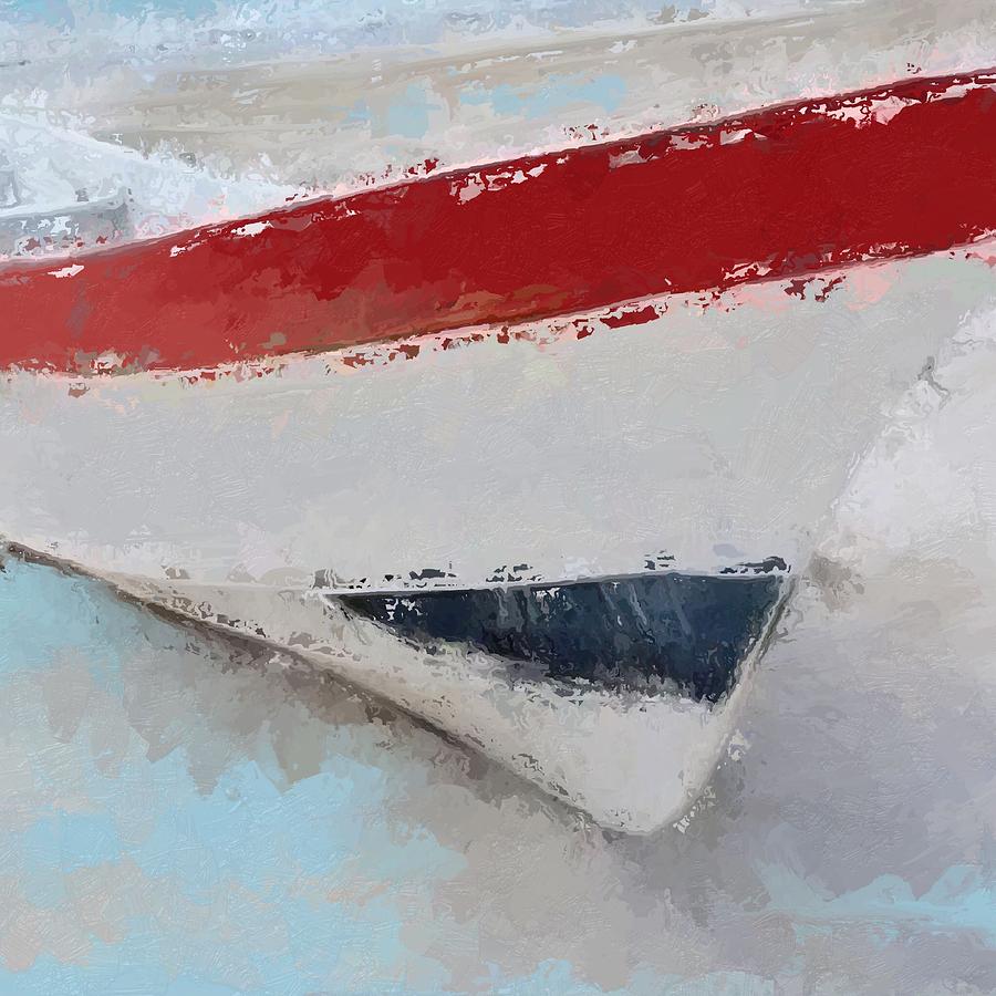 Red white and blue starboard  Digital Art by Anthony Fishburne
