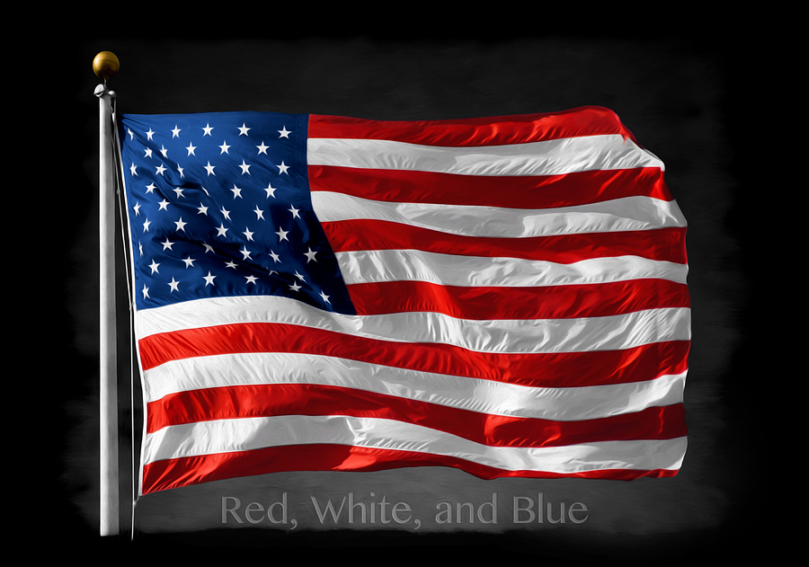 Red White and Blue Photograph by Steven Michael