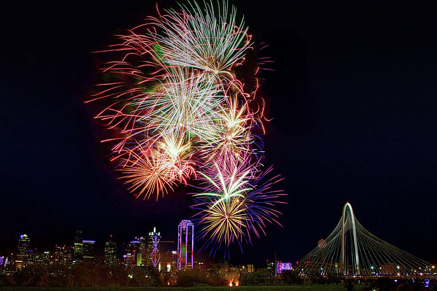 Red White and  Boom 1 Dallas 2017 Photograph by John Babis