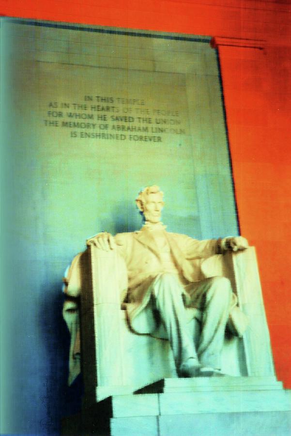Abraham Lincoln Photograph - Red White Blue Lincoln by Desiree Paquette