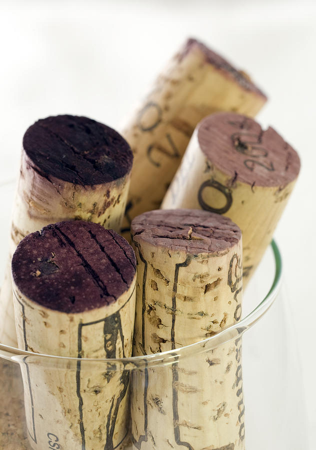 Wine Photograph - Red wine corks by Frank Tschakert