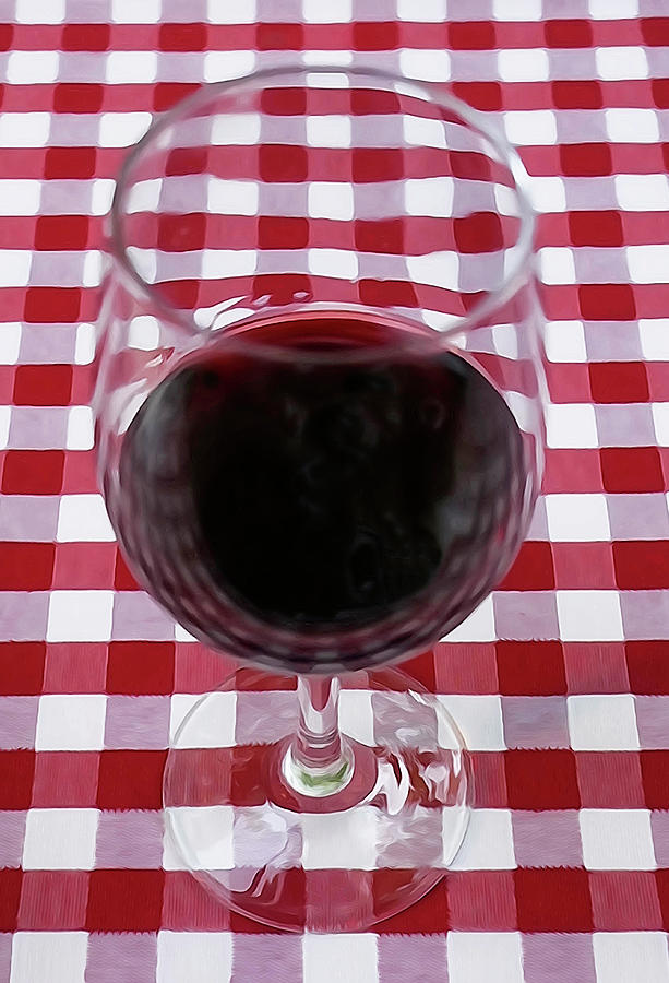Red Wine in Glass Photograph by Dennis Cox