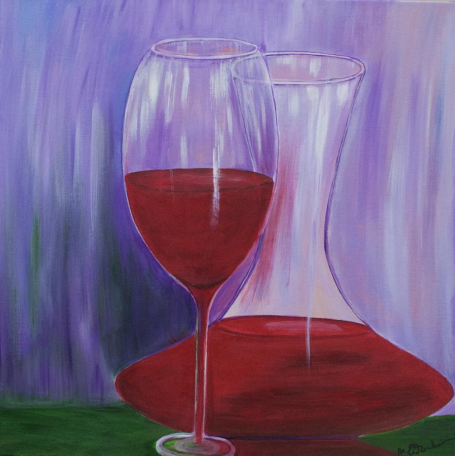 Red Wine Painting by Marianne Eichenbaum - Fine Art America