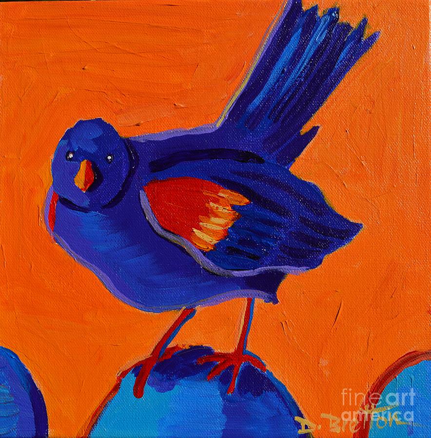 Red Winged Painting by Debra Bretton Robinson