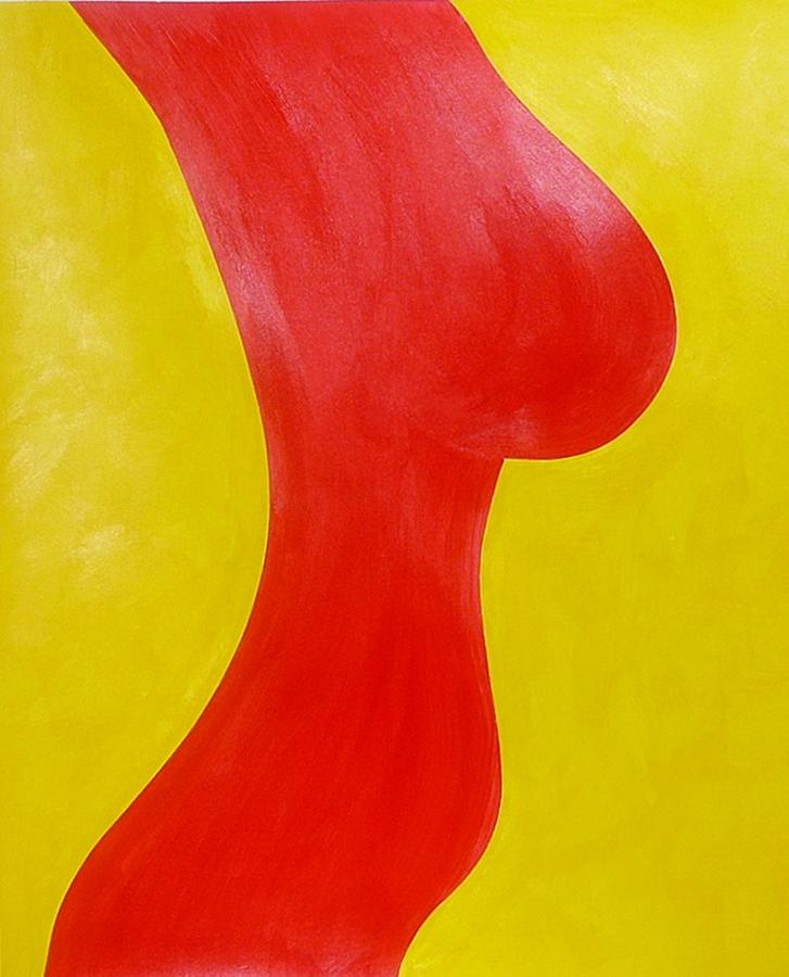 Abstract Painting - Red Woman by Richard OBrien