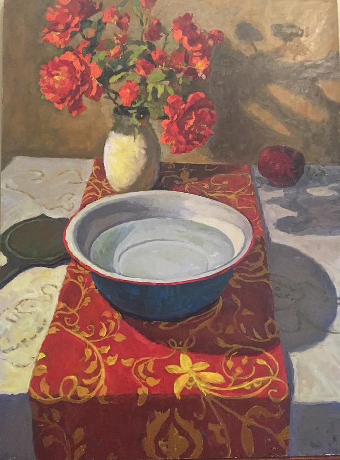 Red Yellow And Blue Still Life Painting