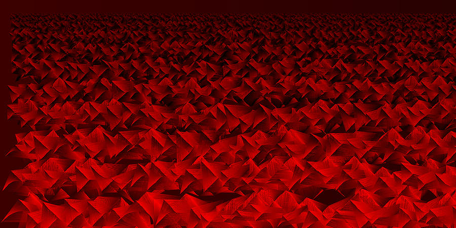 Red.159 Digital Art by Gareth Lewis